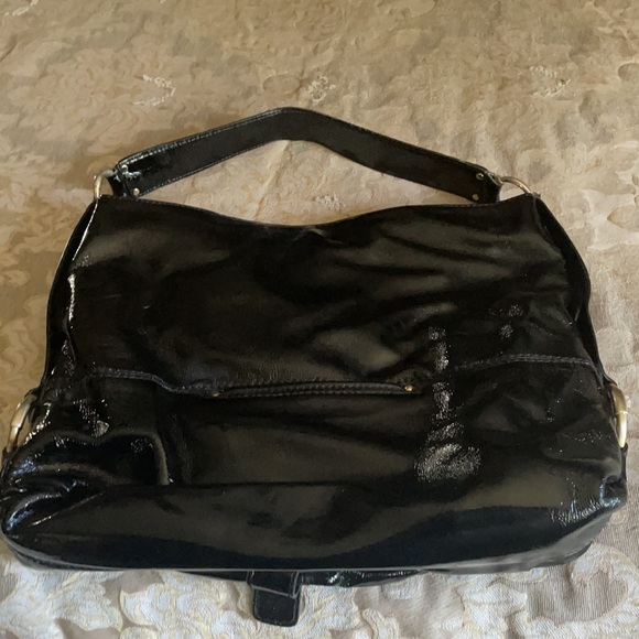 Patent leather black purse, great shape, minimal wear on the strap. - Picture 2 of 4